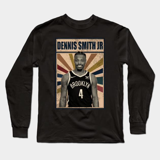 Brooklyn Nets Dennis Smith Jr Long Sleeve T-Shirt by RobinaultCoils